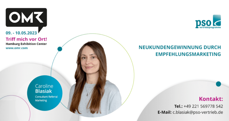Informationsbild: Caro Blasiak nimmt an der OMR 2023 teil