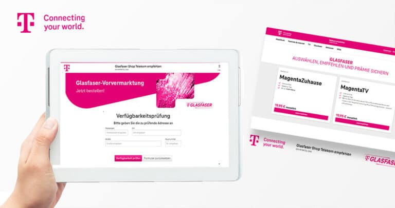 Telekom empfehlen Glasfaser Shop